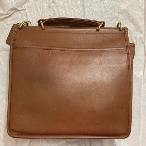 Coach vintage English tan leather reissue Willis bag 0 9927 - Picture 3 of 14